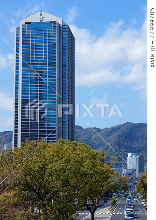 神戸市役所とフラワーロード 22994705