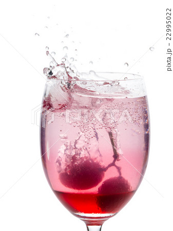 red fruits on Italian soda red fruits on Italian soda 22995022