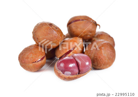 pile of Bambarra Groundnut on white background 22995110
