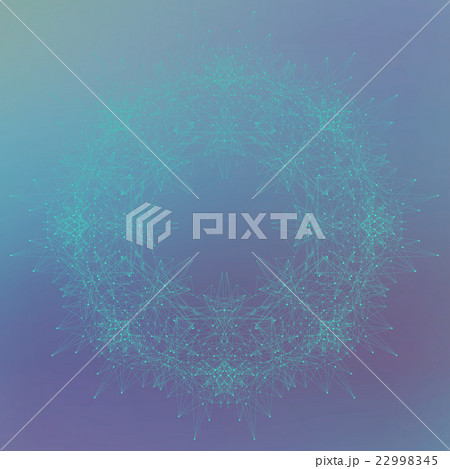 Geometric abstract background molecule and 22998345