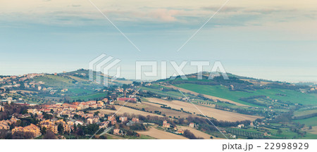 Rural panorama of Italian countryside. Italy Rural panorama of Italian countryside. Italy 22998929
