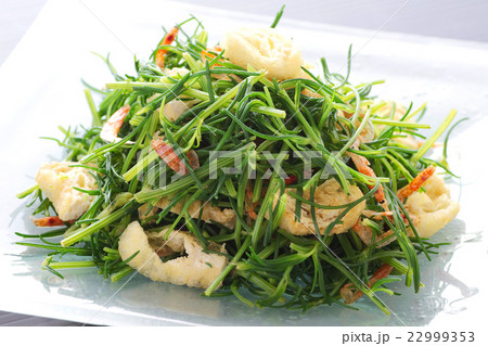 おかひじきと油揚げのポン酢和え4 22999353