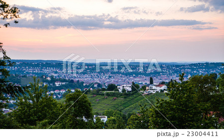 Stuttgart Germany View over outskirts Stuttgart Germany View over outskirts 23004411