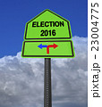 election 2016 left or right ahead sign 23004775