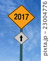 2017 ahead roadsign 23004776