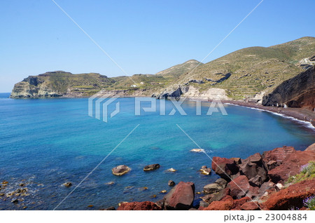 Red beach at Santorini, famous greek island Red beach at Santorini, famous greek island 23004884