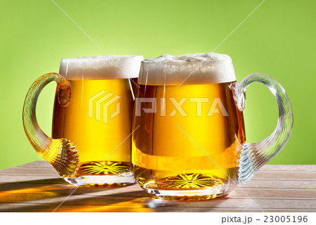 two beers on the table 23005196