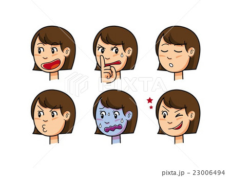 女性の表情 23006494