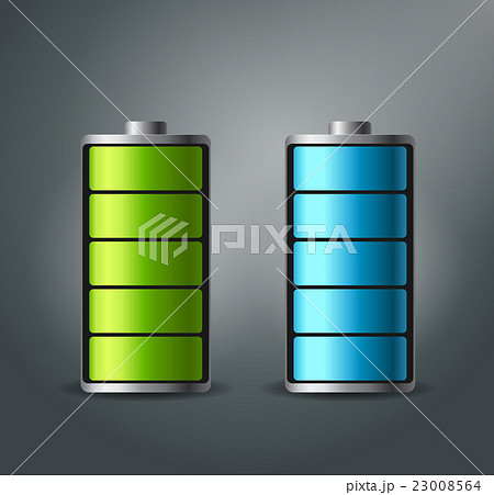 Fully charged battery smartphone - vector 23008564