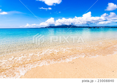 ビーチ、海、風景。沖縄、日本、アジア。 ビーチ、海、風景。沖縄、日本、アジア。 23008840