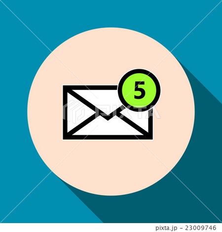 Email symbol letter icon - vector. 23009746