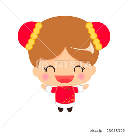 中国のチャイナドレスを着た女の子 中国のチャイナドレスを着た女の子 23013396