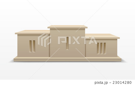 Podium winners isolated on white background 23014280