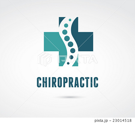 Chiropractic, massage, back pain icon 23014518