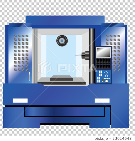 Machine Tool Machining Center Horizontal B Stock Illustration