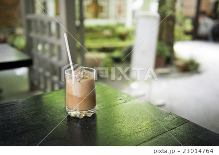 古民家カフェのアイスカフェラテ 23014764