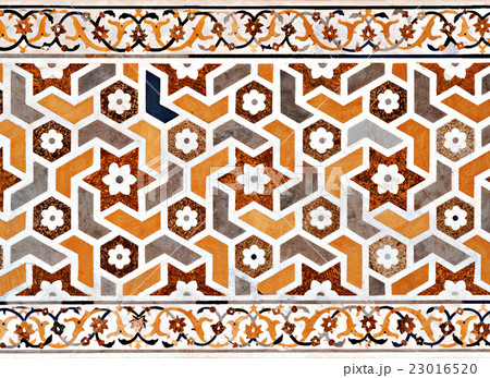 Detail of decorating the Taj Mahal 23016520