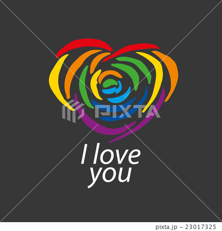 logo heart and rainbow 23017325
