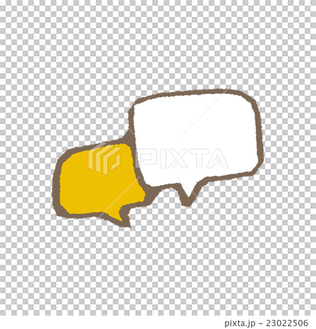 Opinion balloon [line drawing/series] 23022506