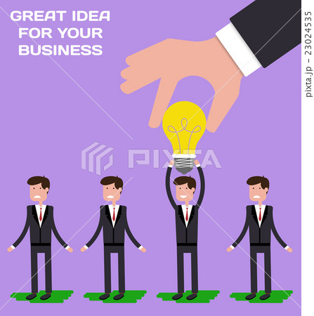 Hand choosing worker who has idea from group Hand choosing worker who has idea from group 23024535