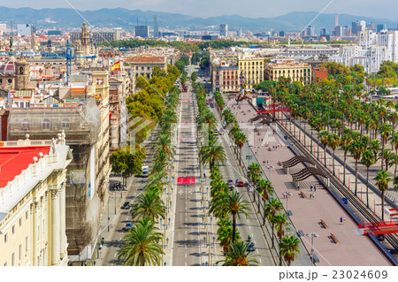 Passeig de Colom in Barcelona, Catalonia, Spain 23024609