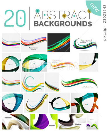 Motion concept abstract background set Motion concept abstract background set 23025542