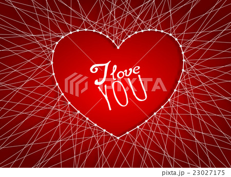 Beautiful heart of luminous garlands Beautiful heart of luminous garlands 23027175