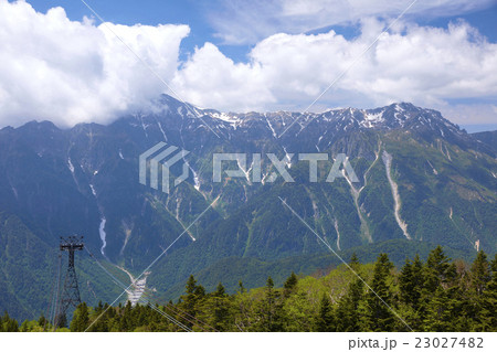 穂高岳　西穂高口駅展望台より 23027482