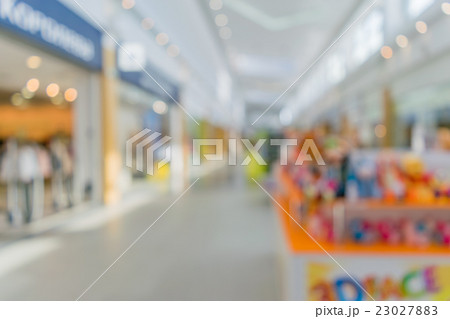 Shelves with goods in store. Shelves with goods in store. 23027883