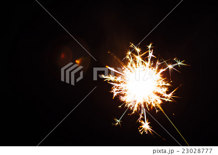 Bright Christmas closeup on black background Bright Christmas closeup on black background 23028777