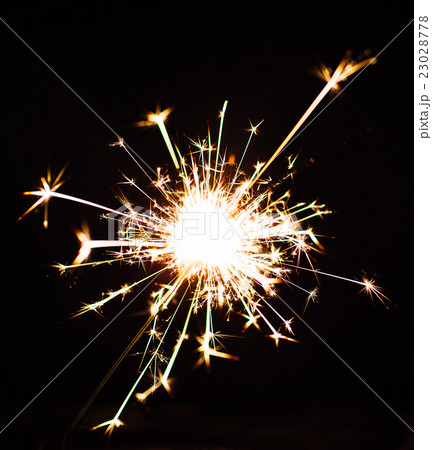 Bright Christmas closeup on black background Bright Christmas closeup on black background 23028778
