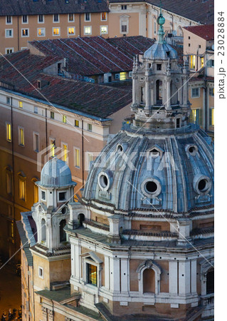 Church in Rome City view, Italy. 23028884
