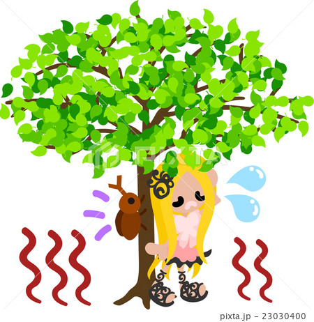 夏の思い出と木の下のカブトムシ 23030400