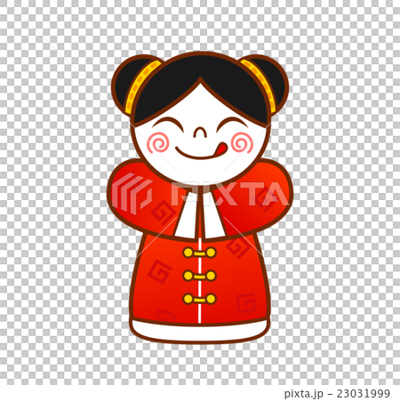 Girls wearing Chinese traditional costumes Girls wearing Chinese traditional costumes 23031999