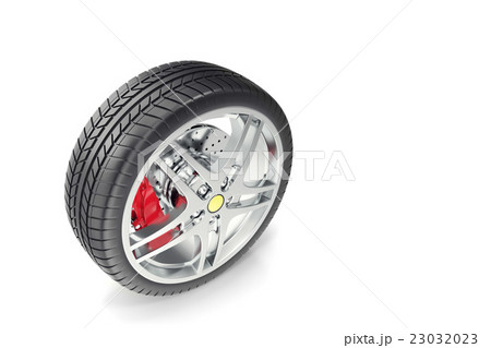 Car wheel isolated on white background. 3d Car wheel isolated on white background. 3d 23032023
