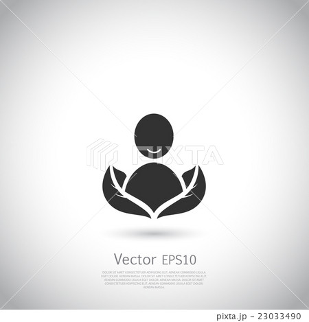 Natural product icon design vector template, eco 23033490
