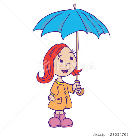 little girl with umbrella little girl with umbrella 23034705
