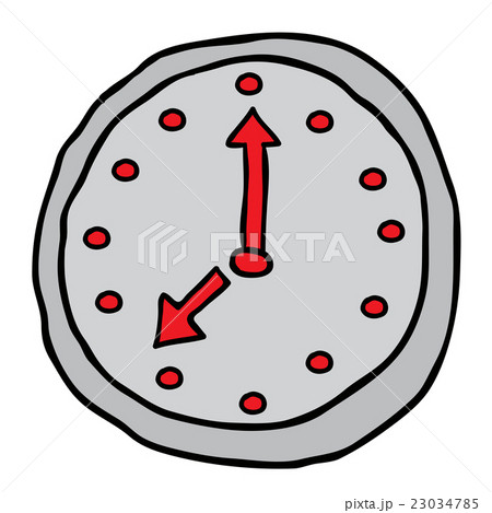 wall clock cartoon doodle - Stock Illustration [23034785] - PIXTA