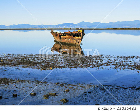 Abandoned ship in New Zealand 23035433