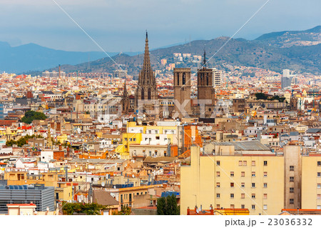 Aerial view of Barcelona, Catalonia, Spain Aerial view of Barcelona, Catalonia, Spain 23036332