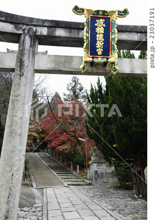 粟田神社　石鳥居 23037191
