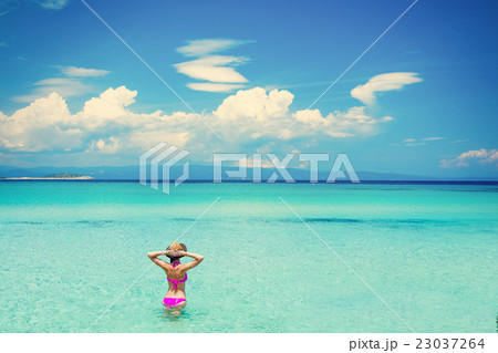 young woman in Greece 23037264