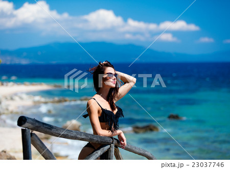 young woman in Greece 23037746