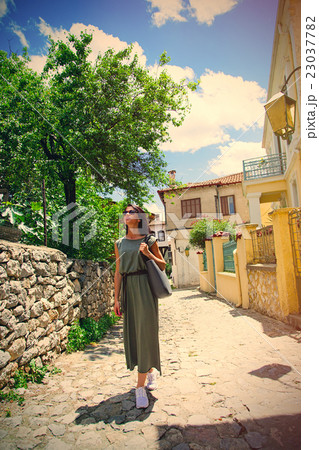 young woman in Greece 23037782