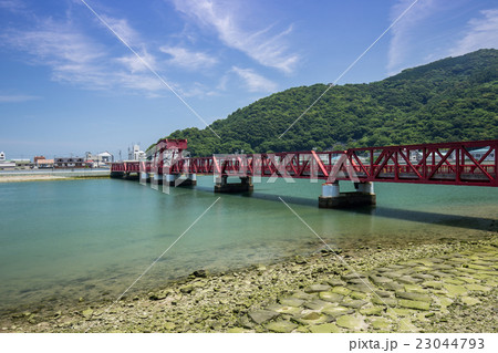 可動橋（愛媛県大洲市 長浜大橋）の地域景観 23044793
