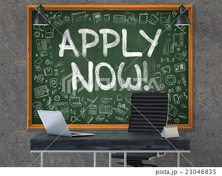Apply Now on Chalkboard in the Office. 23046835