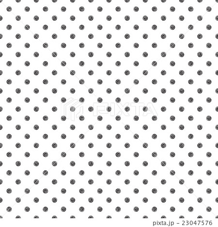 Seamless pattern with polka dot stylish doodle 23047576