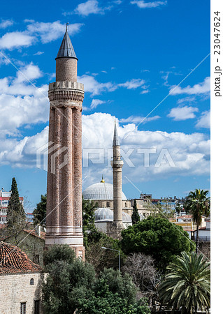 Two minarets in Antalya Two minarets in Antalya 23047624