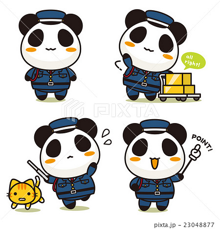 まるごとパンダ 警備員 23048877