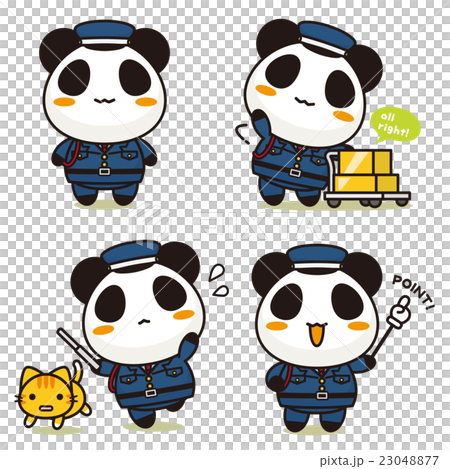 まるごとパンダ 警備員 23048877